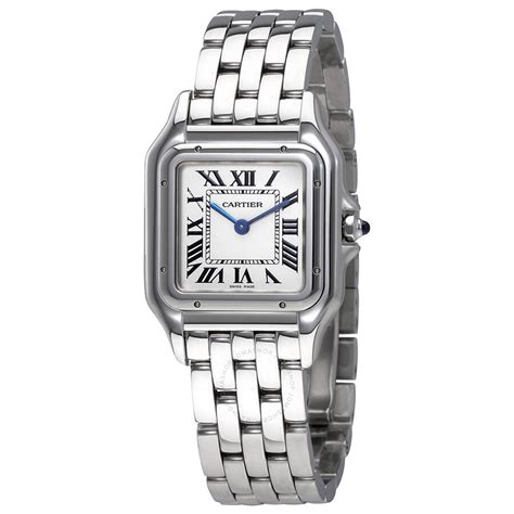 cartier silver watch|cartier watches women price list.